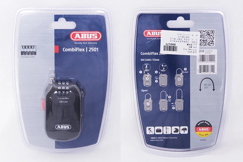 Abus CombiFlex 2501, замок для горного велосипеда, кодовый пароль, замок, мини замок безопасности для велосипеда, велосипедный стальной кабельный шлем, багаж