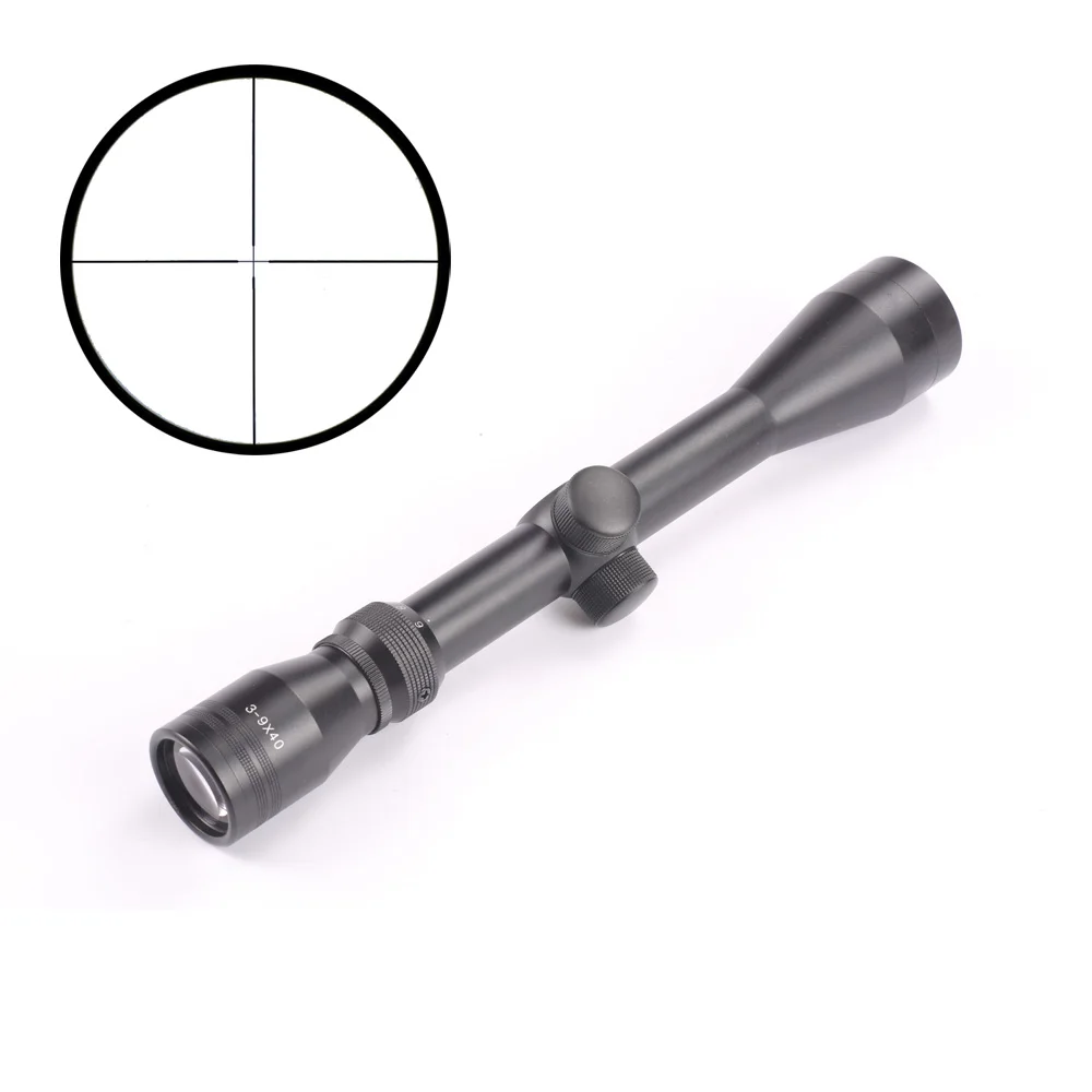 

Tactical Rifle Scope 3-9X40 Duplex Reticle Riflescope Sight for Air Gun with freeMoun Hunting Caza