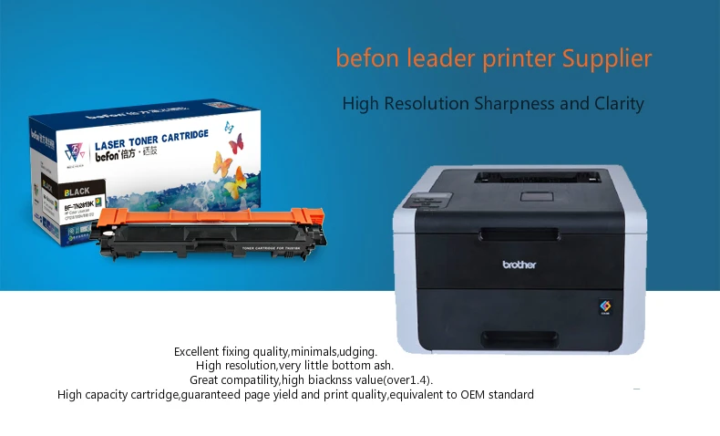 Compatível para o Irmão Tn291 do Toner da Cor de Befon Cartucho Tn281 Hl-3140cw 3150cdw 3170 Mfc9130cw 9140cdn Tn221 Tn241 Tn251 Tn261 10 compatible toner cartridges
