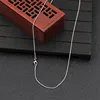 Collar de cadena de serpiente de acero inoxidable para hombre y mujer, joyería de alta calidad, colgante de cadena de serpiente de 0,9 MM de longitud, regalo de 18 a 24 pulgadas ► Foto 1/6