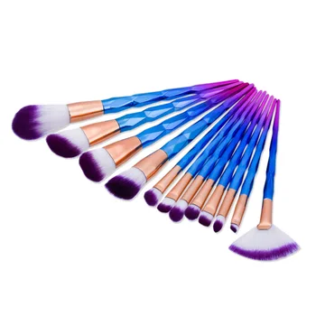 

Pro 12pcs Diamond Makeup Brushes Set Colorful Face Powder Foundation Blush Contour Eyeliner Eyeshadow Cosmetic Makeup Brush Kit