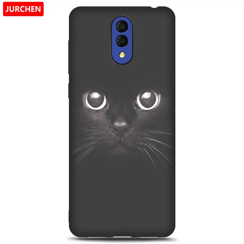 JURCHEN Case For Alcatel 3L Case Soft Tpu Silicone Back Cover For Alcatel 3L 3 L Case Cover Funda Printing Bag Cartoon - Цвет: 25