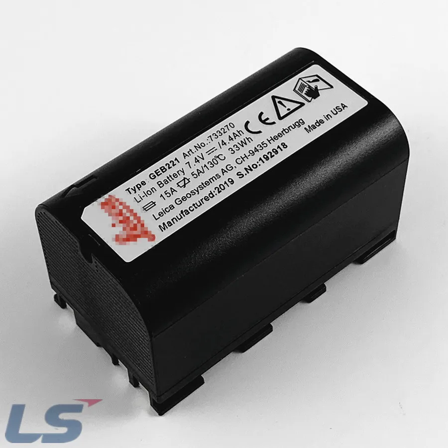

LI-ION BATTERY GEB221 FOR LEICA TS02/06/09 TPS1200 SERIES TOTAL STATION