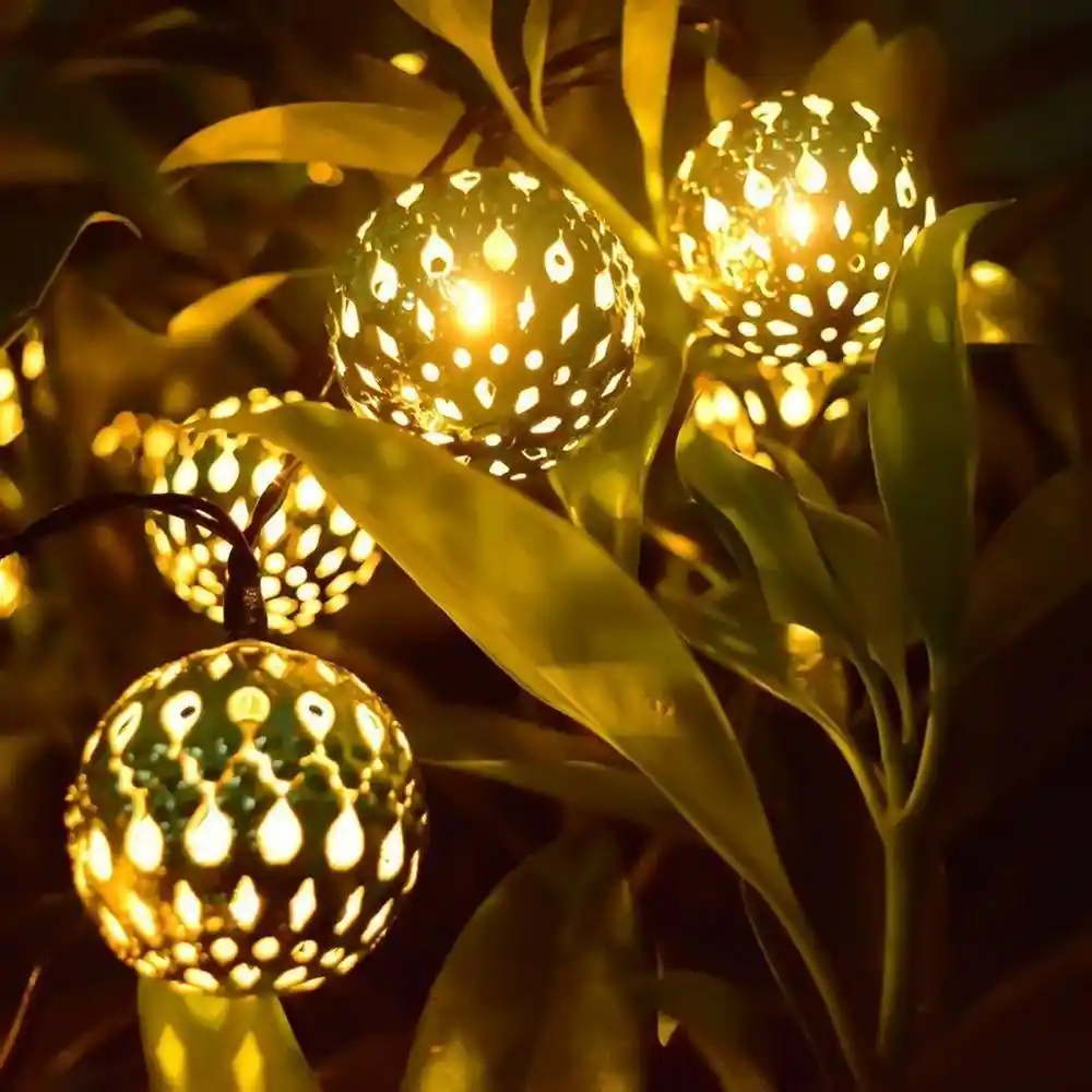Outdoor Solar Led Patio Lights Moroccan Ball Lantern Fairy Light Outdoor Solar Led Patio Lights Moroccan