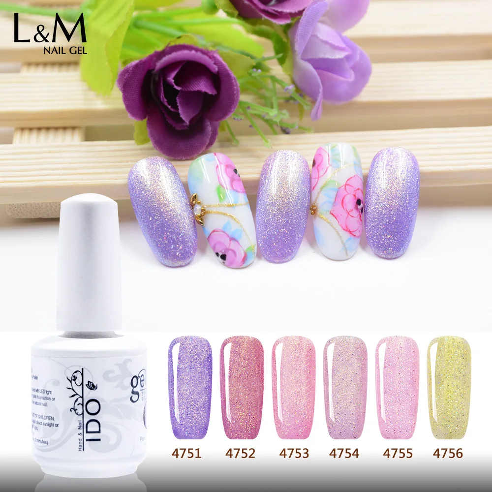 

6 Lot -ibdgel brand Gelpolish nail gel polish Series Long Lasting Gel Hot Sale Nail Art UV/LED lamp Soak off Polishes 15ml