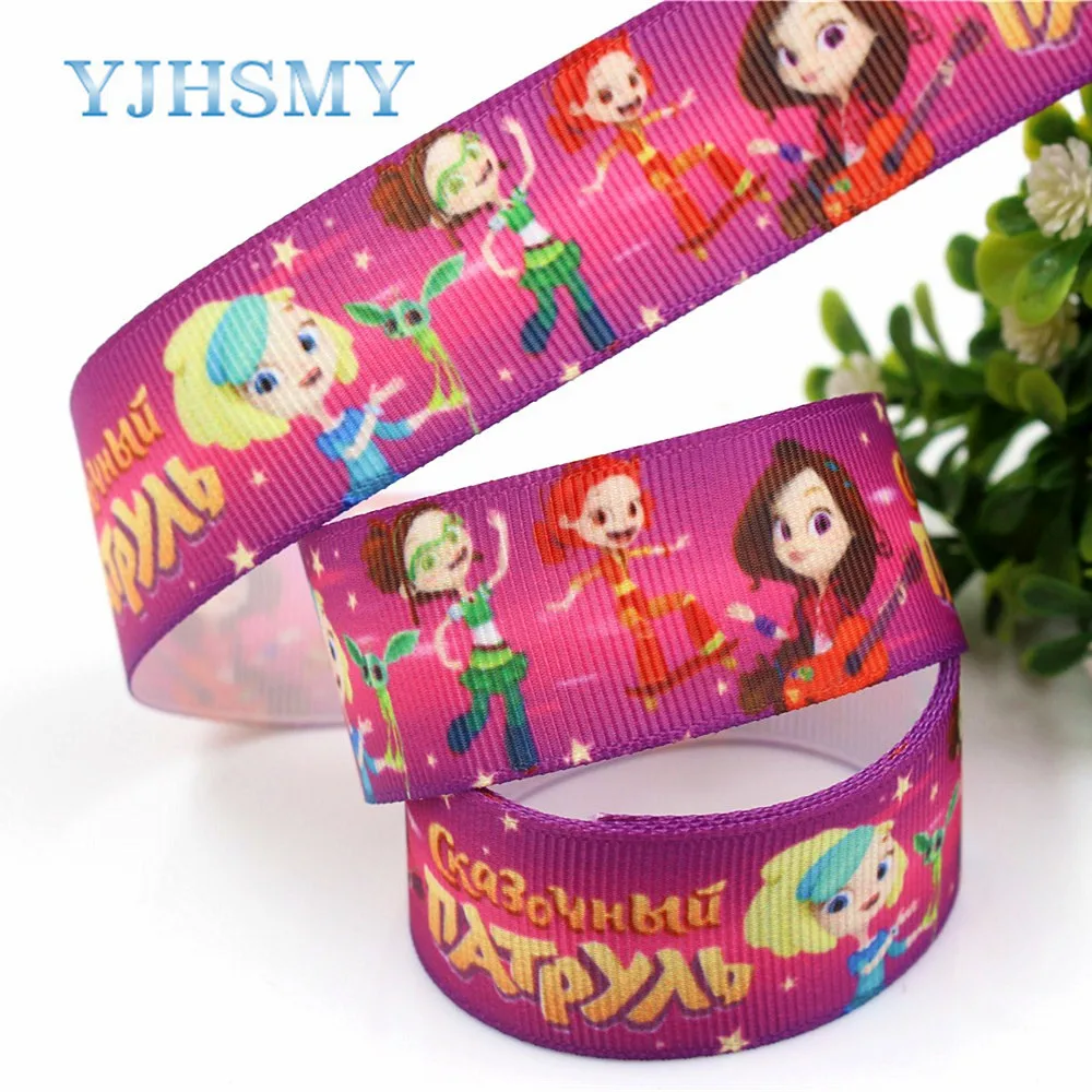 YJHSMY D 18409 591 25 мм 5 ярдов Мультяшные печатные корсажные ленты сделай сам аксессуары