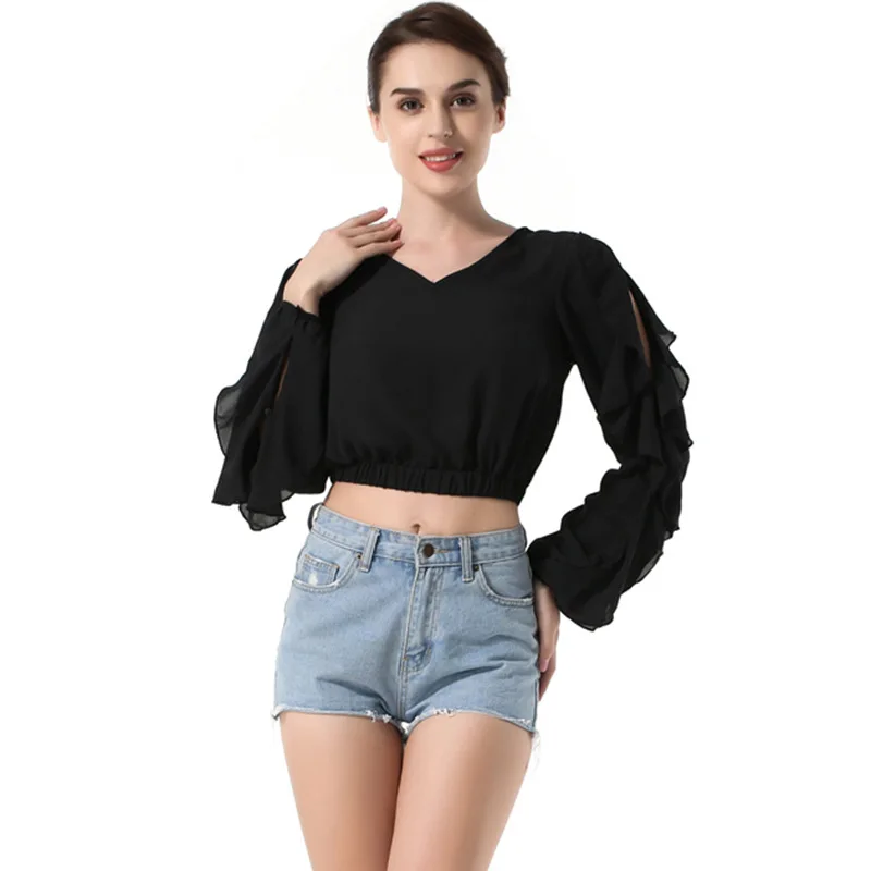 ysmile-–-chemise-courte-sexy-a-volants-pour-femmes-col-en-v-couleur-unie-mousseline-de-soie-noir-et-blanc-chemisier-de-fete-vetements-de-personnalite-pour-femmes