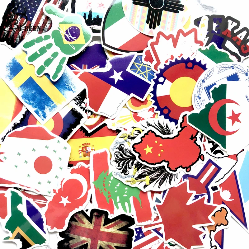 50 шт. национальные наклейки с флагами игрушки для детей страны карта наклейка «Путешествие» для DIY Скрапбукинг чемодан ноутбук автомобиль мотоцикл