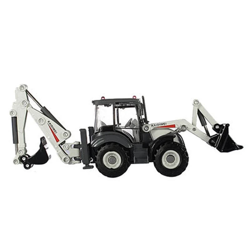 

1:50 Alloy Car Model Two-way Excavator Toy Truck Shovel Loader Bulldozer Back Hoe Loader Truck For Kids Gift Toys