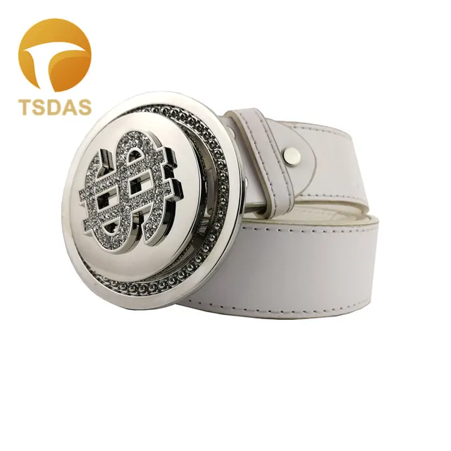 Buy Round Men Belt Buckles Metal Dollar Brand DIY Mens