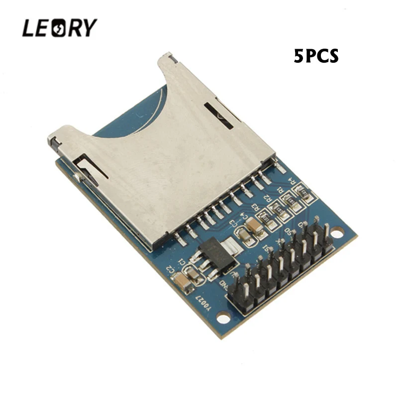 LEORY 5 шт. SD карты модуль для Arduino совместимый для чтения и модуль записи слот считыватель сокетов ARM MCU для MP3 плеер DIY Kit