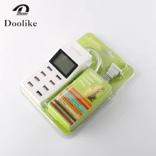 Горячая Doolike мобильный телефон usb зарядное устройство адаптер 8 портов Смарт зарядное устройство ЕС вилка Великобритания США