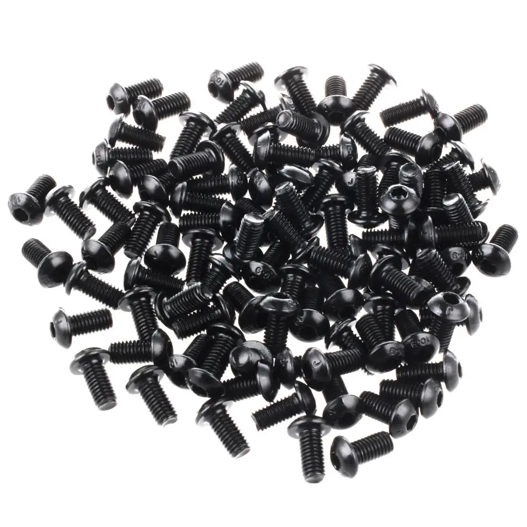 

M5 x 10 mm Button Head Hex Socket Cap Screws,Alloy Steel, Machine Screws, Quantity 100