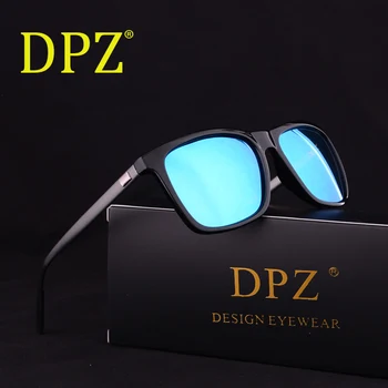 

DPZ Band Polarized Sunglasses Men Driving Square rays Black Frame Eyewear Male Sun Glasses G15 For Men Women Oculos Gafas