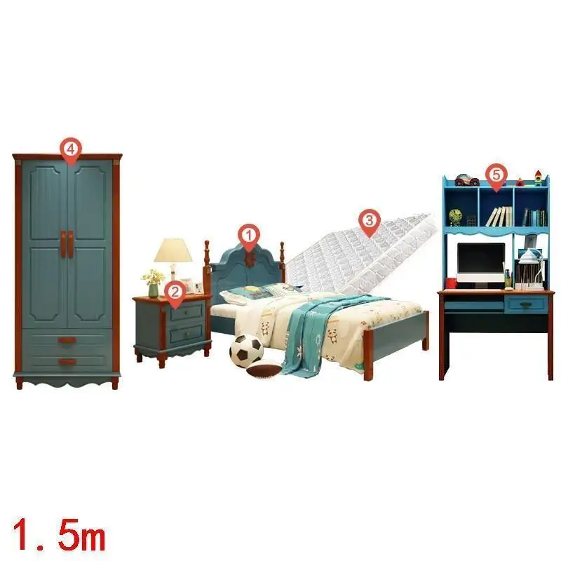 Mebles Dla Dzieci детская кроватка kinderbett Hochbett Litera Muebles De Dormitorio спальня Cama Infantil деревянная детская мебель кровать - Цвет: Version I