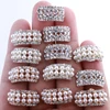 10PCS 10*20MM Chic Arch Shape Crystal Rhinestone Buttons For Wedding Embellishment Round Pearl Button Decoration ► Photo 1/6