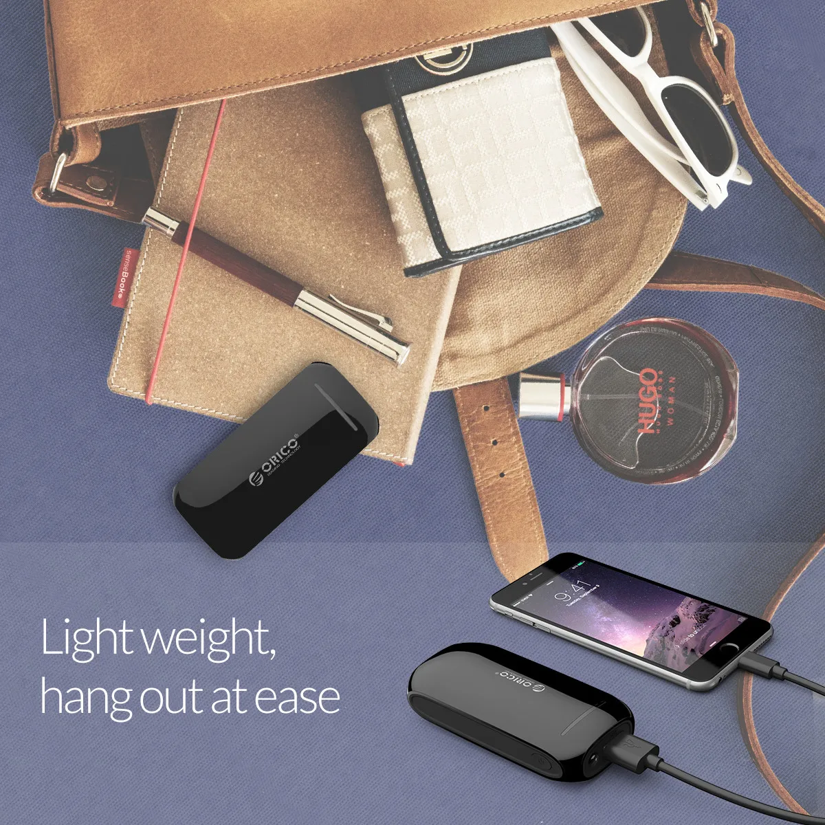 Внешний аккумулятор ORICO 4000 мАч 5V1A зарядка для смартфонов с кабелем Micro USB 30 см