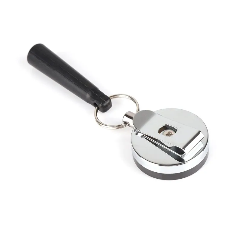 

Pen Pencil Holder Retractable Stainless Steel Silicone ABS Anti Lost Rope Key Ring Chain Belt Clip Outdoor Practical Tools