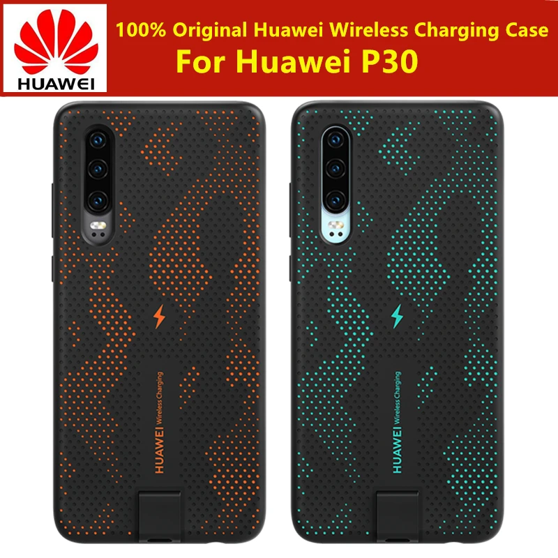 

CNR216 UVT Qi 10W Original HUAWEI P30 Wireless Charge Case Magnetic Back Cover Supports Car Mount ELE-L09/L29