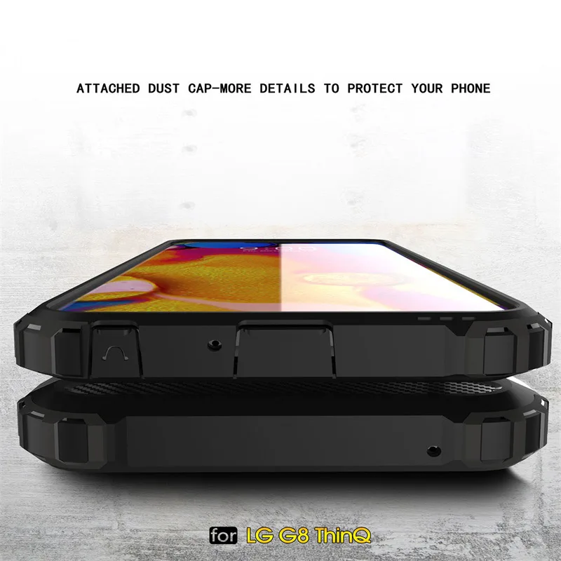 Phone Case For LG G8 Hard PC With Soft TPU Case For LG G8 ThinQ Heavy Duty Armor Silicon Cover Shell Coque Capa Fundas (6)