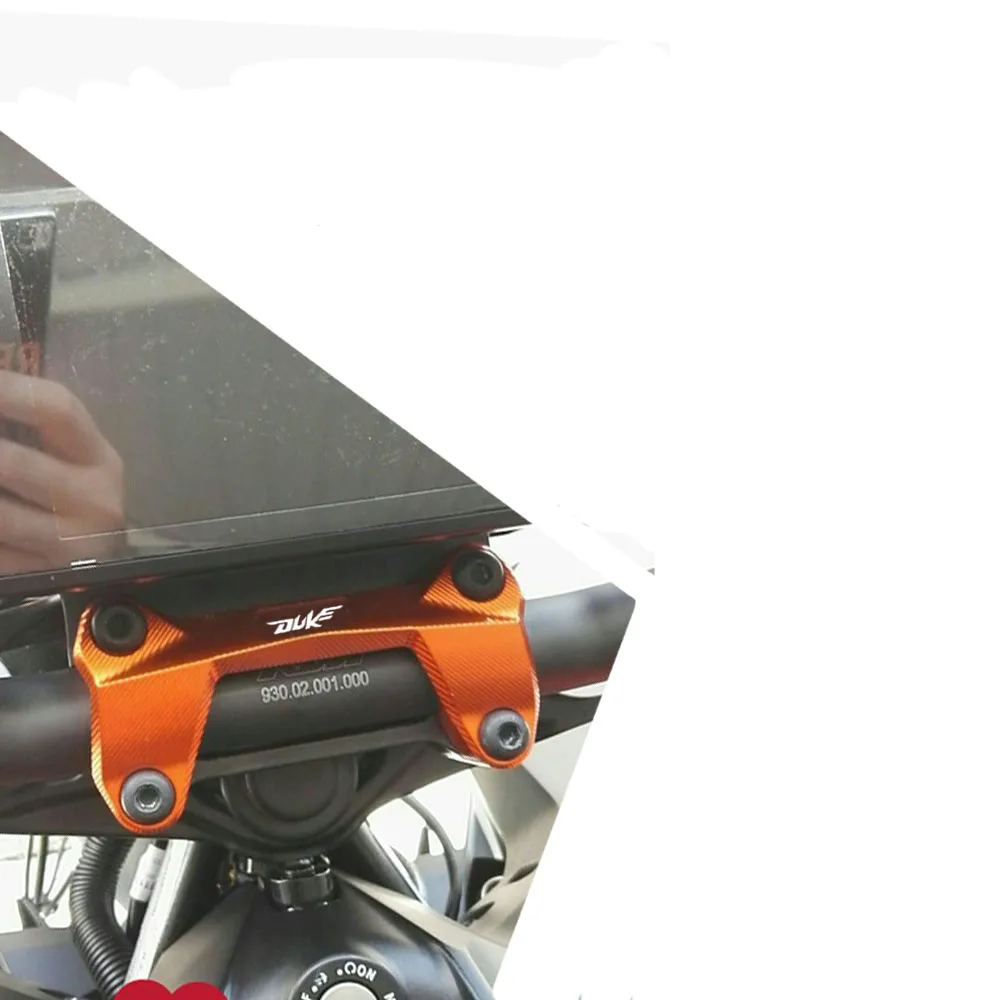 Стиль высокого качества Мотоцикл CNC алюминиевый руль стояки Верхняя Крышка зажим подходит для KTM DUKE 390 200 125 оранжевый