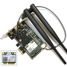 802.11a/b/g 6db Intel Dual Band Беспроводной-ac Intel7260 7260ac2. 4 и 5g 867 м Bt4.0 Pci-e 1x Pcie беспроводная карта Wi-Fi Desktop 802.11ac