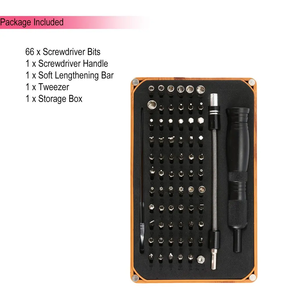 69 Набор отверток для ПК серии мини сцепление Cross Point Hex щелевые Совет DIY Repair Tool Kit