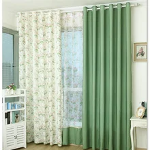 Корейский сад на заказ готовые занавески для спальни теплые цветочные зеленые точки