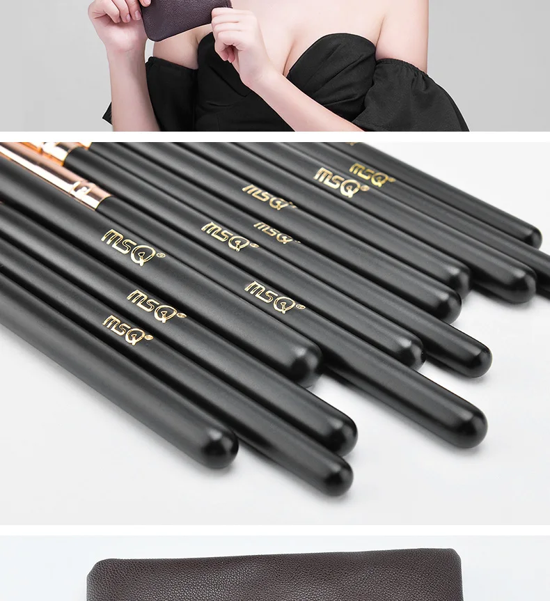 Pincéis de Maquiagem Sombra em pó Pcs + 12 Profissional Conjunto Foundation Pincel Maquiagem Make up Brushes Combinação Msq 15 Pcs 13 High Quality Beleza e saúde