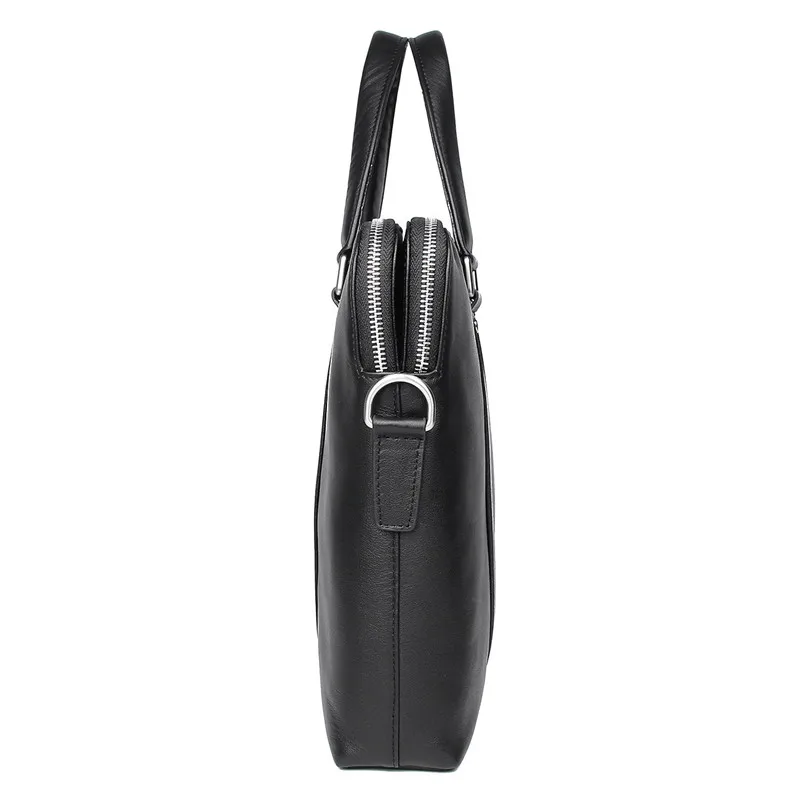 Nesitu, высококачественный синий, черный, кофейный, натуральная кожа, 14 дюймов, 15,6 дюймов, мужской портфель для ноутбука, бизнес сумка-мессенджер, офисный портфель M7325