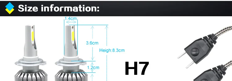 2 шт./лот светодиодный фары лампы КТС 140 Вт/пара H7 H4 H1 H3 H11 HB3 HB4 9007 12V холодный белый 6500K автомобильных огней