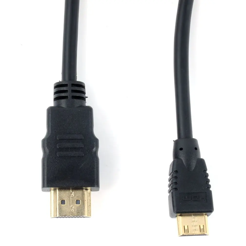 1 м, 1,5 м, 2 м, 3 м высокоскоростной позолоченный HDMI к MINI HDMI штекер Male-Male HDMI кабель 1,4 Версия 1080p 3D для планшетов DVD