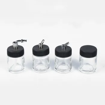 

Airbrush Glass 22cc Bottles Pot Professional Paint Cup Model Refillable Bottles for Airbrush Paint Accessory_AC018-10x
