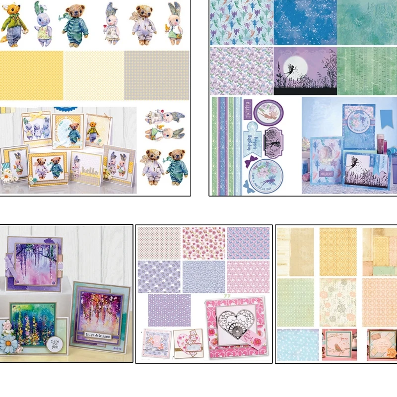 

14PCS Heart Scenery Craft Paper DIY Photo Album Background Scrapbooking Decor Card Making New-m15