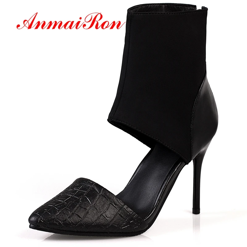 ANMAIRON 2019 Basic Super High zapatos de mujer women sexy fashion shoes Pointed Toe Party women heels size 34-43 LY2099