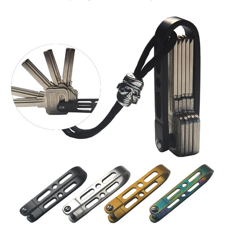 

Portable Mini Tool U Type Key Holder Creative Car Key Clip Holder Organizer Smart Key Wallet EDC Gear Keychain Pocket Ring