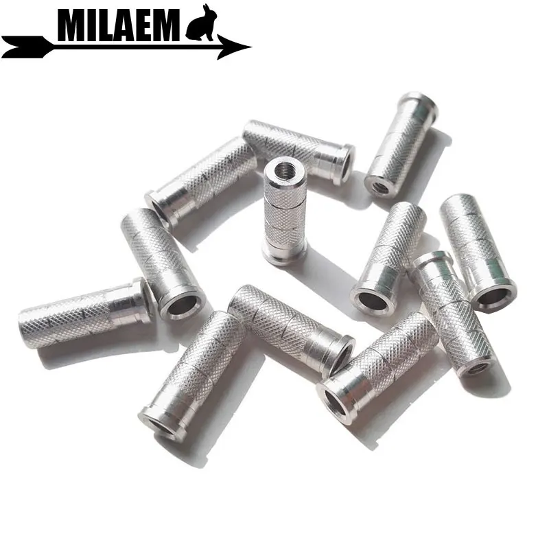 

50pcs Archery Aluminum Arrow Insert ID 6.0 /6.2 /7.6mm DIY Arrow Shaft Target Hunting Shooting Accessories
