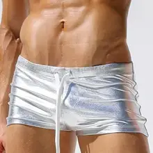 Мужские серебряные шорты мужские пляжные шорты мужские s пляжные шорты мужские Модный Купальник