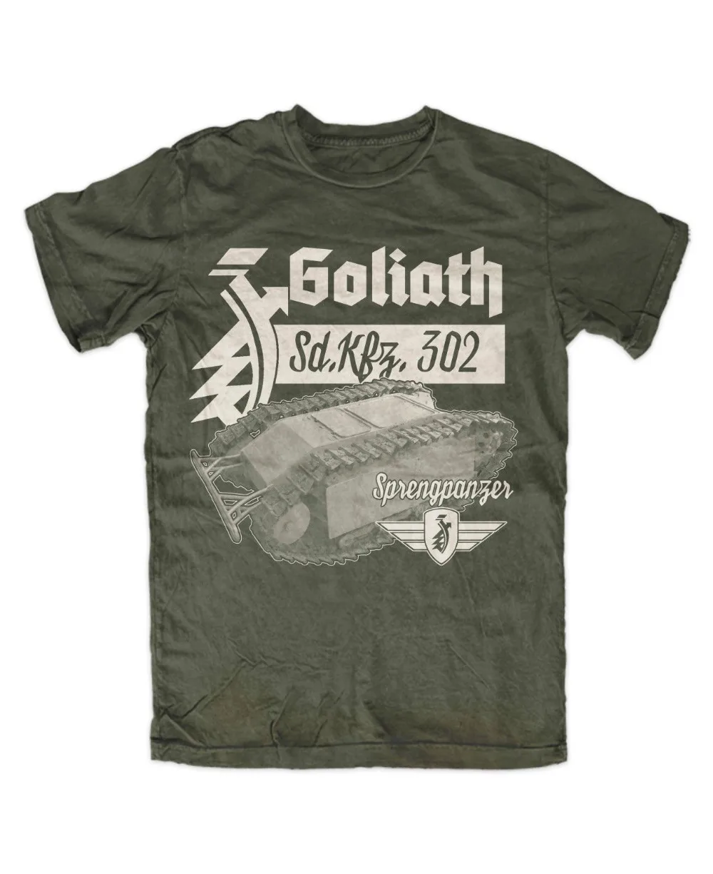 Новинка 2019 Мужская забавная футболка Zundapp Goliath OLIV Panzer Gespann WH Kult Logo Heer | одежда