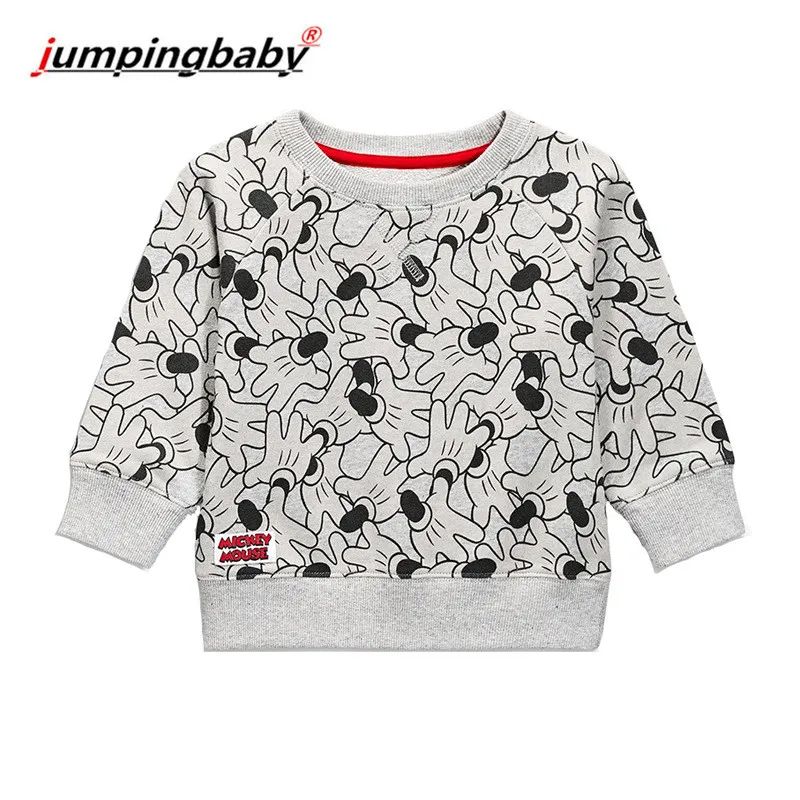 Jumpingbaby/ г.; футболка для девочек; детская одежда; футболка с Микки Маусом; свитер с героями мультфильмов; Осенние Топы для малышей; Осенняя футболка; Camiseta Roupa Menina - Цвет: 7004 Girls Sweatshit