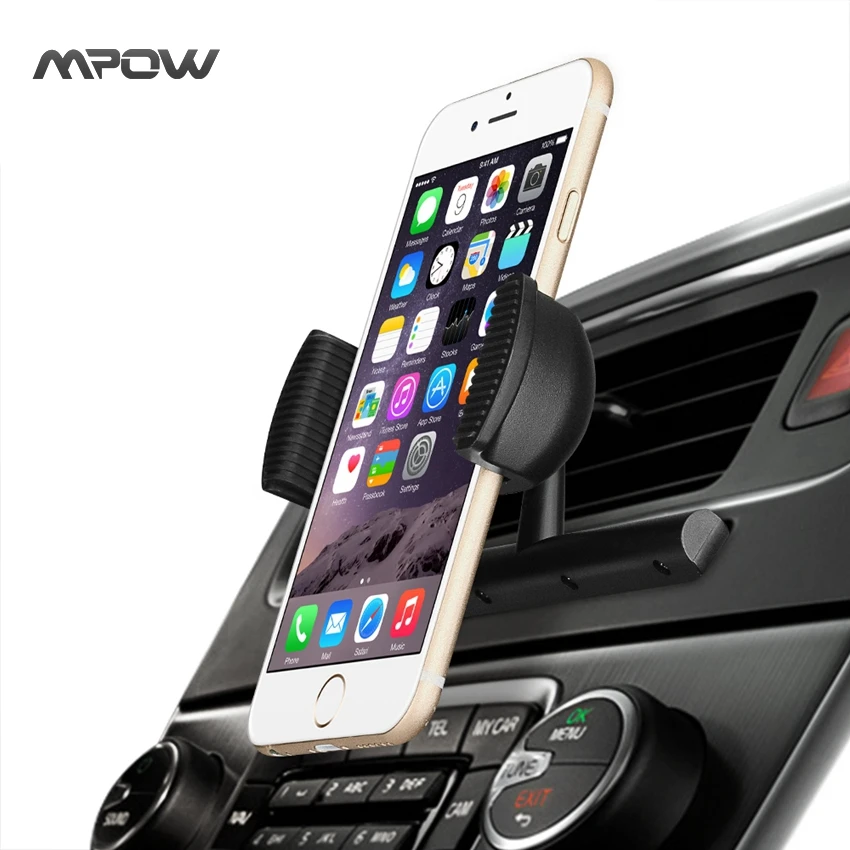 bilder für Mpow MCM9A Universal CD Slot Auto Air Vent Halterung Ständer Halter mit Federhalter 360 Grad-umdrehung für iPhone 7 etc Handys bilder für Mpow MCM9A Universal CD Slot Auto Air Vent Halterung Ständer Halter mit Federhalter 360 Grad-umdrehung für iPhone 7 etc Handys