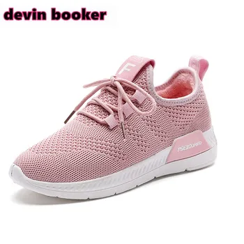 

New listing hot sale Autumn And Winter women knitting Plus velvet Keep warm running shoes sports shoes DS058
