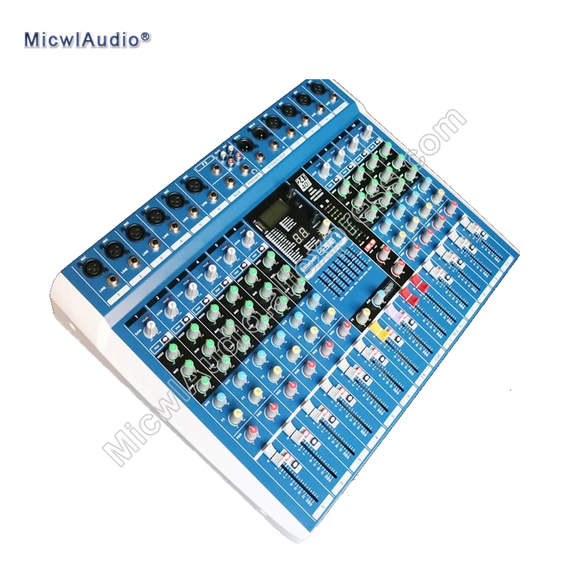 

Professional Sound Console Mixer Stage Meeting Stereo USB Bluetooth 24Bit 40KHz 6-Channel 8-Channel 10-Channel Reverberation