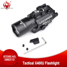 Ночной эволюционный пистолетный светильник X400U ULTRA Softair тактический флэш-светильник Airsoftsports красная лазерная охотничья лампа оружие пистолет светильник