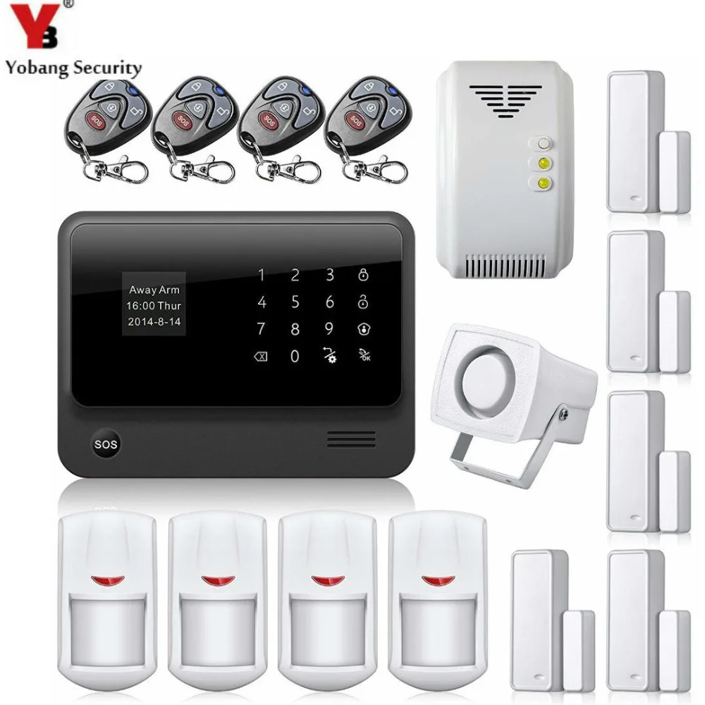 YobangSecurity WiFi House Alarm System Touch Screen Wireless GSM Alarm