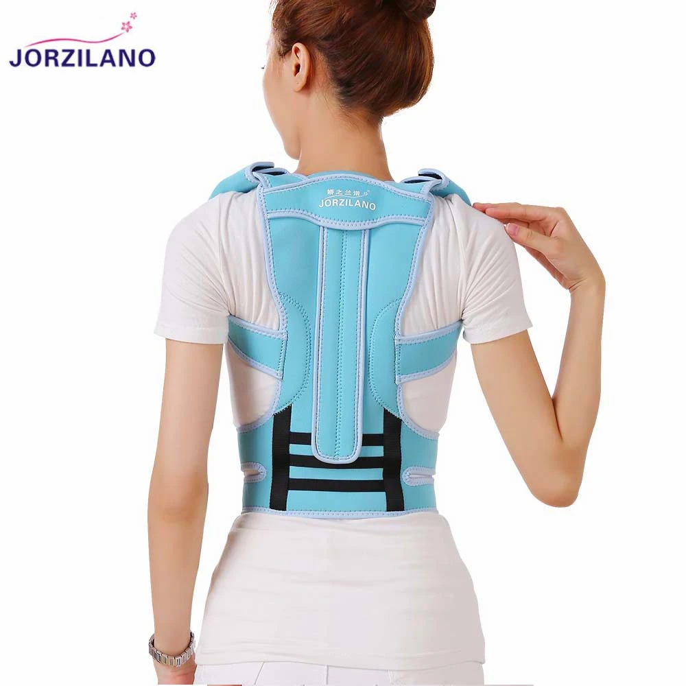JORZILANO Professional Adult Aluminium Alloy Back Posture Brace