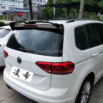 

For Volkswagen Touran L Spoiler 2016+ ABS Plastic Unpainted Color Rear Roof Spoiler Wing Trunk Lip Boot Cover Car Styling