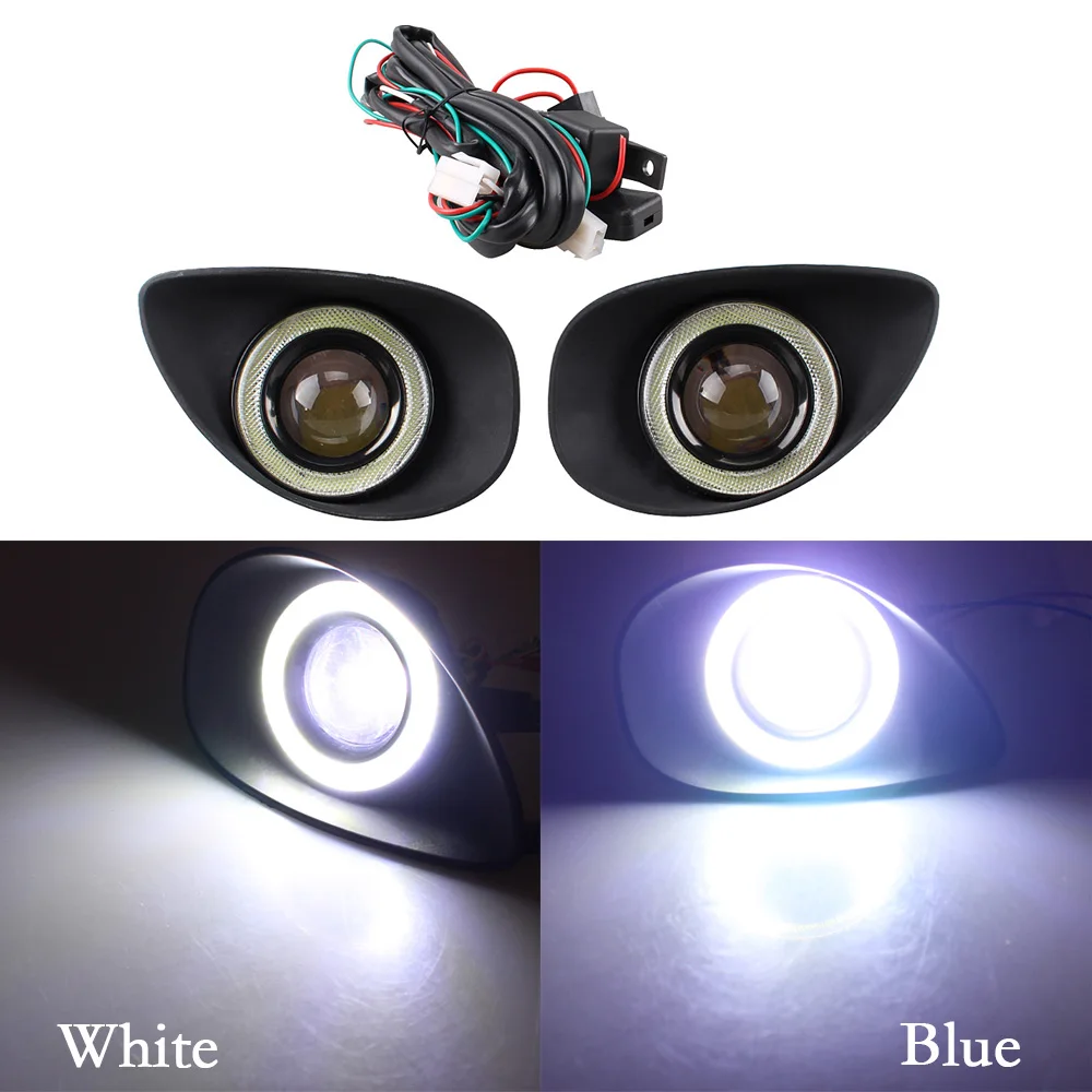 

Right/Left Car Front Clear Lens Fog Light Front Driving Lamp H11 Bulbs w/ Switch Kit+Grille Cover Bezel For Toyota Camry 2008-10