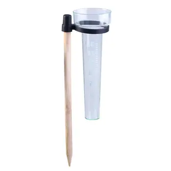 

BESTOYARD Garden Outdoor Rainfall Gauge Rain Meter PS Plastic measuring Cup and Wooden Sticks