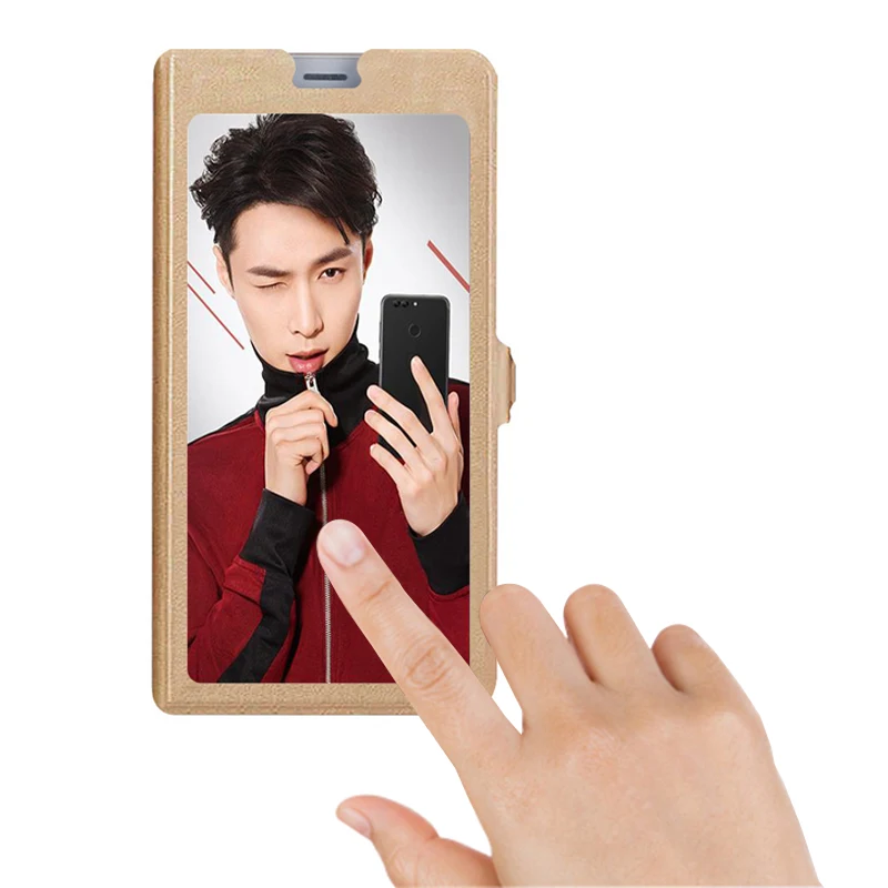 Ventana para Cubot R9 R11 nota S Plus fundas de lujo de cuero PU flip caso para Cubot nota Plus r9 R11 notas soporte